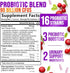 Probiotics for Women with Prebiotics - Women's Probiotic Blend Formulated for Digestive, Vaginal PH, Urinary & Immune Health Support, 90 Billion CFU, 16 Strains, Cranberry & D-Mannose - 120 Capsules