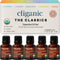 Cliganic Organic Essential Oils Set (Top 5 x 15ml) - 100% Pure