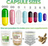 XPRS Nutra Delayed Release Size 0 Empty Capsules - 1000 Count Clear Vegan Capsules for DIY Supplements