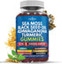 Sea Moss Gummies, Sea Moss 3000mg, Black Seed 2000mg, Ashwagandha 1000mg, Turmeric, Manuka Honey, ACV, Dandelion, Black