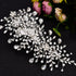 Wedding Headband Bridal Hair Pieces, Silver Rhinestone Hair Side Comb Accessories for Women (Right)