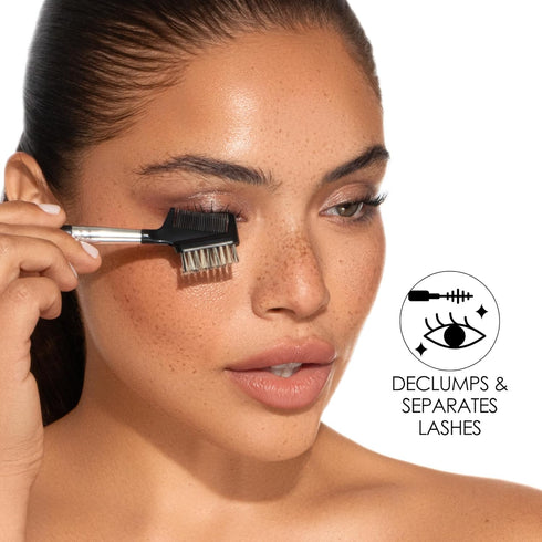 JAPONESQUE Brow & Lash Shaper with 3 Different Spoolie Brushes for Grooming and Shaping Brows
