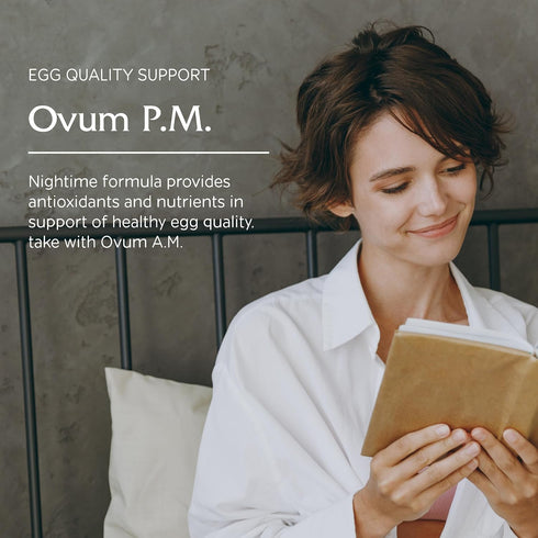 Vitanica Ovum P.M. - Egg Quality Support with Vitamin D3, Alpha Lipoic Acid & Melatonin - 30 Vegan Caps