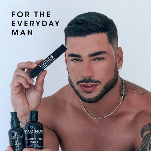 Pacinos Beard Pencil Filler - Waterproof, Long Lasting Coverage & Natural Finish for Beard, Moustache, Eyebrows - Dark