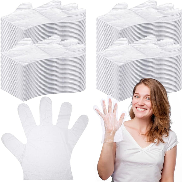 Hoolerry 2000 Pcs Disposable Gloves, Clear Plastic Gloves for Cooking, Food Prep, Safe Kitchen Gloves for Food Handling