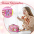 Amylove 3 Pcs Waterproof Transparent Makeup Bag, Portable Cosmetic Bag for Women Travel Pouch - Skin, Face, Hair
