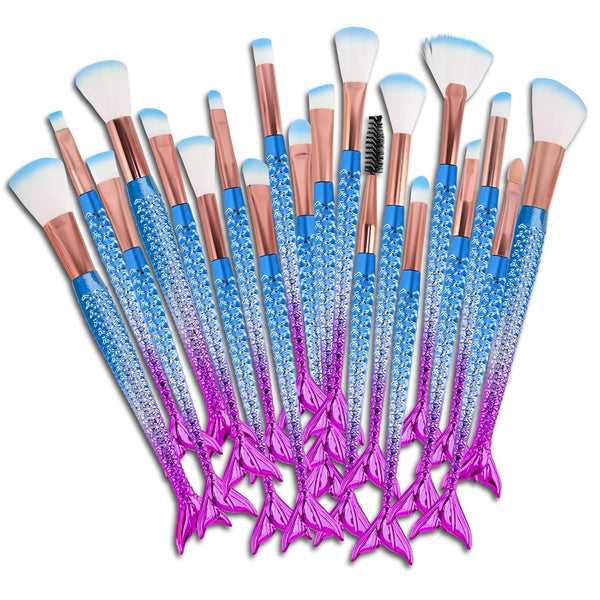 NICEMOVIC Kids Makeup for Girls, 20PCS Frozen Princess Makeup Brushes Set, Christmas Gift Ideas