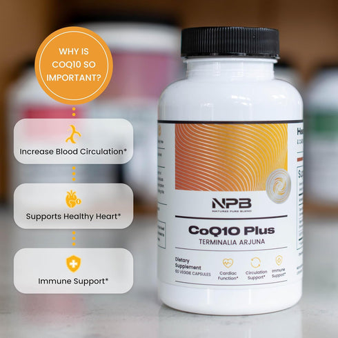 Nature's Pure Blend COQ10 Plus, Nutritional Supplements for Heart Health, Blood Pressure & Energy Support