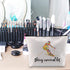 POFULL Skiing Bag, Skiing Team Gifts, Survival Kit for Ski Lover Enthusiasts Cosmetic Bag