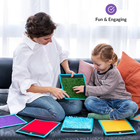 ODOXIA Sensory Mats for Autistic Children | Tiles for Kids | Wall Panel Kids | Multi-Sensory Exploration | Different