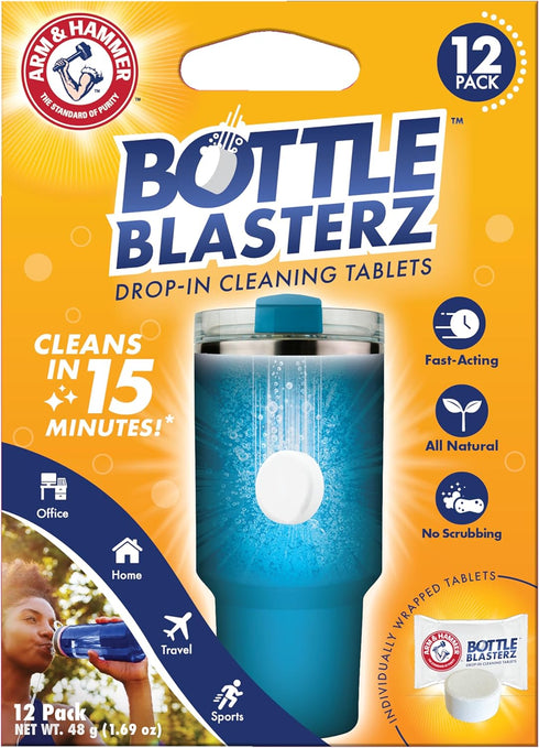 Arm & Hammer Bottle Blasterz - Drop-In Cleaning Tablets - Perfect for