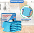 Non-Scratch Cellulose Scrub Sponges 12 Pack, Ergonomic Design for Dishes and Cookware