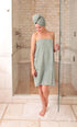 Texere Hair Towel, Women's Viscose from Bamboo and Cotton Terry, Lightweight, Absorbent, Fast Drying, Anti Frizz, Anti