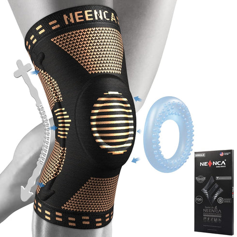 NEENCA Copper Knee Brace for Knee Pain, Knee Support with Patella Pad