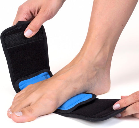 NatraCure Cold Therapy Wrap, 20" Strap - 2 Pack (Small Reusable Gel Ice Pack for Pain Relief)