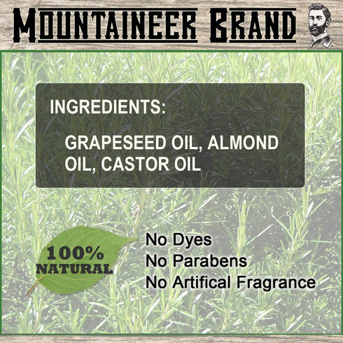 Mountaineer Brand Natural Beard Oil with Lime & Sage Scent, Hydrates and Conditions Beards, 2oz