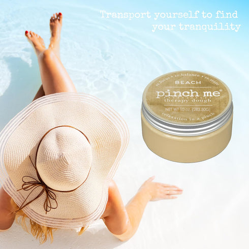 Pinch 10 Me Therapy Dough - Holistic Aromatherapy Stress Relieving Putty - Ounce (Beach)