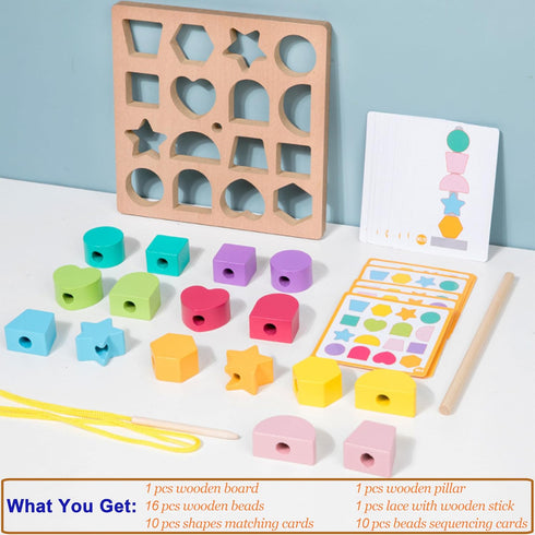 PHIELEY 3-in-1 Activities for Dementia Patients, Memory Cognitive Games for Seniors, Shape Matching Alzheimers Products