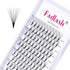 Volume Lash Extensions Mixed Tray, 0.07 C Curl, 10D Premade Fans Eyelash Extensions, 8-14mm, Pointed Base Middle Stem