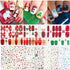 TailaiMei 15 Sheets Christmas Nail Stickers, 7 Sheets Nail Wraps and 8 Sheets Nail Decals for DIY Nail Art