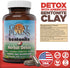 Yerba Prima Bentonite Clay Plus Herbal Detox, 100 Veg Capsules - Food Grade Colon & Liver Cleanse Supplement