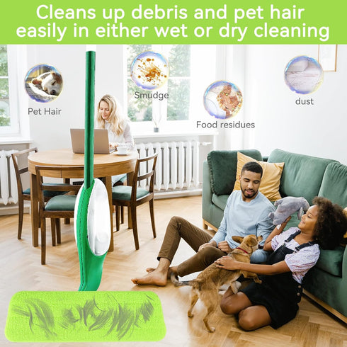 Mop Head Replacement for Libman Freedom Spray Mop - Washable Microfiber Pads Refill for Multi-Surface Cleaning (7 Pack)