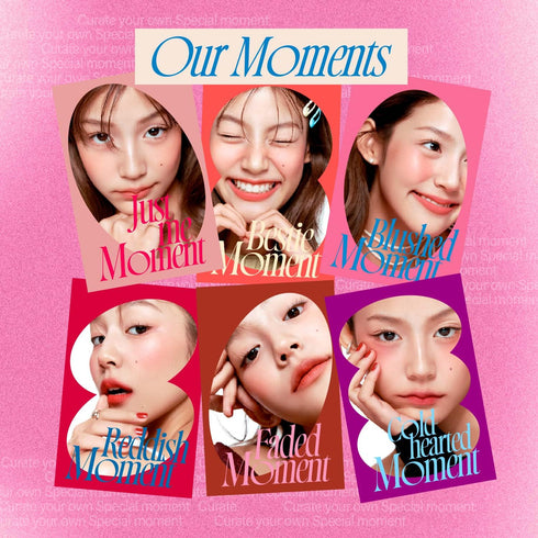 Lip&Cheek Blurry Pudding Pot, Reddish Moment - Ambitious, Buildable Lightweight Makeup Blush, 5g