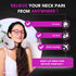 Nateck Cervical and Neck Massager | Pillow Portable Heated Massage Ideal for Travel, Relaxation and Office | Kneading