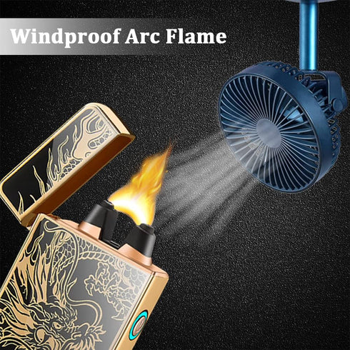 Electric Dragon Lighter - USB Rechargeable Plasma Lighter with LED Battery Indicator, Gift for Men