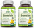 Herbal Secrets Bromelain 500 Mg - 120 Tablets Supplement, Pack of 2, Non-GMO, Gluten Free