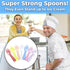 Extra Sturdy, BPA Free 100ct Plastic Tasting Spoons. Disposable Mini Tasters for Small Sampling or Individual Portions of Ice Cream, Sauces and Appetizers. Great for Food Trucks, Parties and Events.