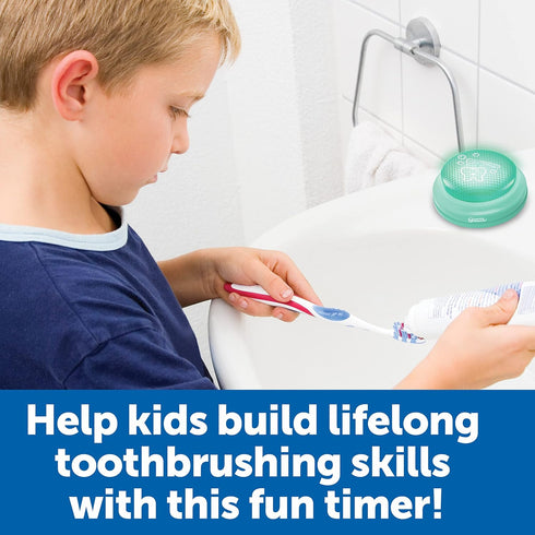 Learning Resources 2-Minute Toothbrushing Timer, 1 Piece, for Kids Dental Health, Toddler Timer for Bathroom Use