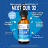 D3-K2-A Liquid Vitamin Complex, Vegan Vitamin D3 from Organic Algae with K2 (MK7) and Vitamin A, Natural Orange Flavor