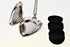 Wild Essentials 24 inch 6 Heart of Chrome Essential Oil Diffuser Nickel Free Alloy Locket Pendant with Chain, Refill
