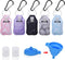 IACA Hand Sanitizer Holder Keychian,5 Pack Empty Travel Size Bottle and Hand Sanitizer