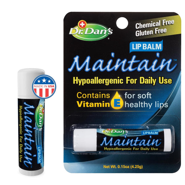 Dr. Dan's Maintain Lip Balm - 1 Pack, Perfect for Cortibalm Aftercare, Mild Ingredients & Beeswax, Vitamin E