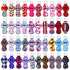 shynek Chapstick Holder Keychain - 40Pcs Lip Balm Holder Keychain Set (Neoprene, Multicolor, Portable for Women)