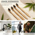 YD WINGTAI 12pack Bamboo Toothbrush Biodegradable WoodenToothbrushes Natural Travel Size Organic Charcoal Tooth Brush