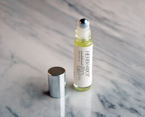 Herb & Root Sandalwood Perfume Oil Rollerball | Single Note Fragrance