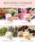 Set 4 Pack AOOVOO Mothers Day Candles for Mom - Candles for Home Scented, Aromatherapy Candle with Crystals, Gratitude