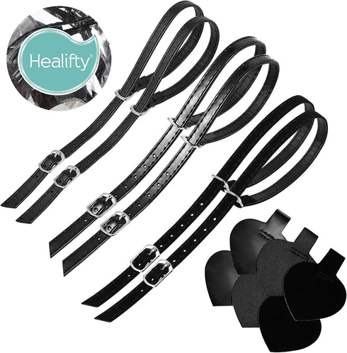 Healifty 3 Sets High Heels Anti Slip Detachable Shoe Straps, Self-Adhesive Heel Cushion Inserts for Loose Heels