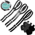 Healifty 3 Sets High Heels Anti Slip Detachable Shoe Straps, Self-Adhesive Heel Cushion Inserts for Loose Heels