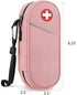 SITHON Insulated EpiPen Medical Carrying Case, Travel Medication Organizer Bag for 2 EpiPens, Asthma Inhaler, Pink