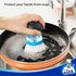 Pack 1, MR.SIGA Soap Dispensing Palm Brush, Kitchen Brush for Dish Pot Pan Sink Cleaning, of Navy/Blue