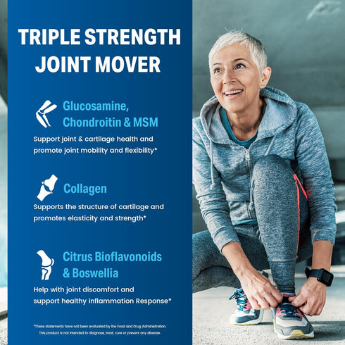 Vitamin World Triple Strength Joint Mover, Glucosamine Chondroitin with MSM, 90 Caplets
