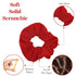 Set of 2 Solid Scrunchies, Red