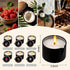 IUJOCQL 6 Pack Set (2.35 oz 6 Low Temperature Massage Oil Candle Each) - Soy Wax Candles That Melt into Skin-Nourishing