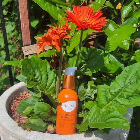 Skincare Orange Blossom Cleanser, Lightly Foaming Daily Face Wash with Grapeseed Oil, 4 fl. oz.