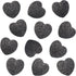 Set, 0.9 Inch, 10 rockcloud Black Lava Rock Stone Heart Shape Pocket Stones Dyed Lava Rocks Aromatherapy Essential Oil