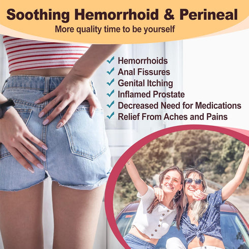 Sitz Bath for Hemorrhoids, Perineal Soaking Bath for Toilet Seat, Collapsible with Storage Bag for Postpartum Care